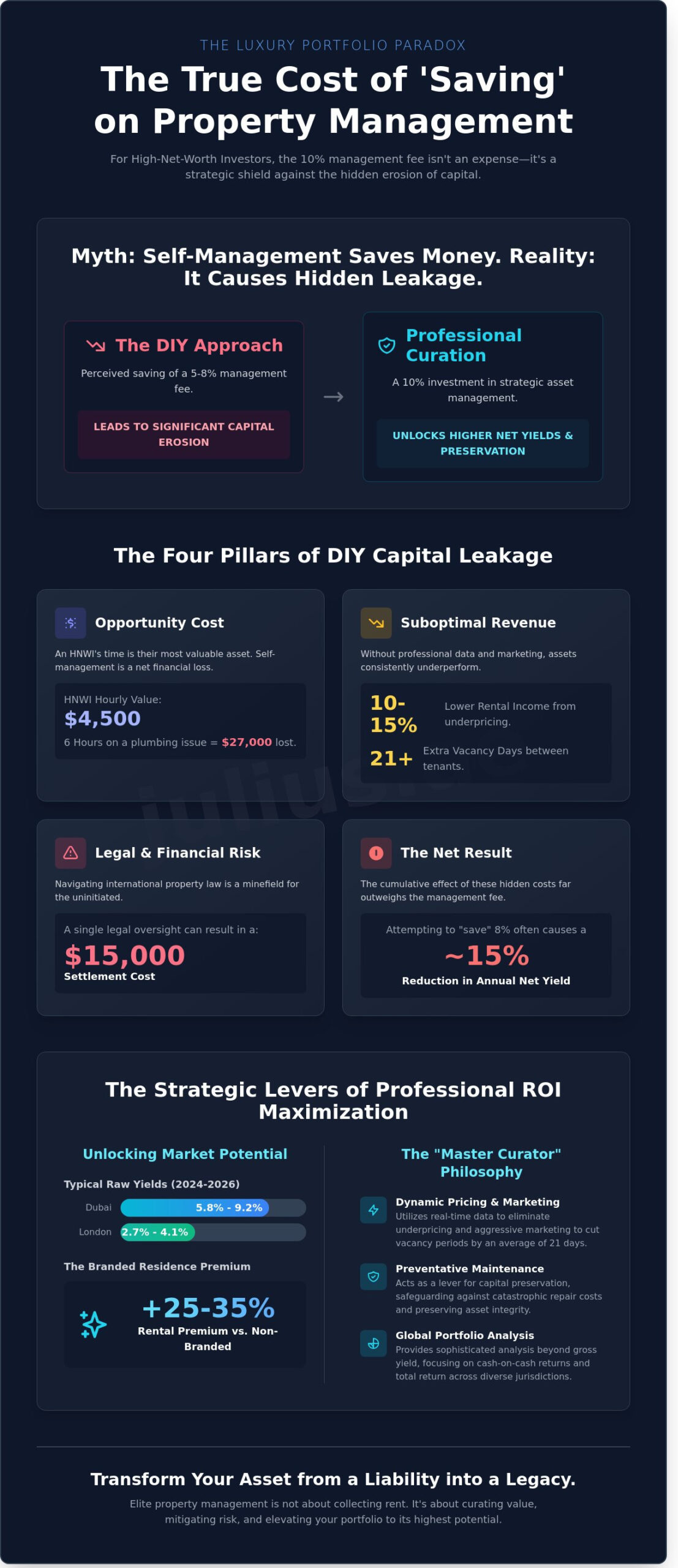 Property Management ROI: Myth-Busting the True Value of Luxury Assets - Infographic