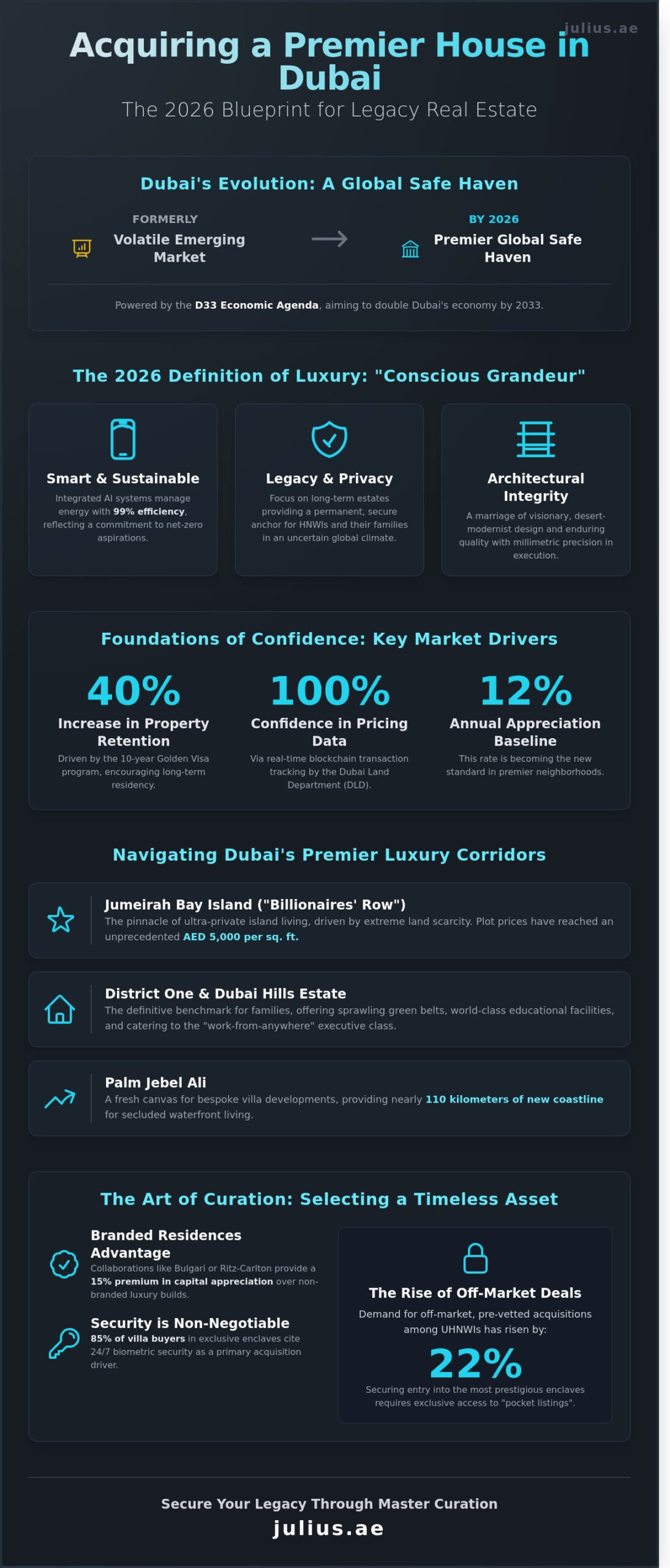 The Definitive Guide to Acquiring a Luxury House in Dubai (2026 Edition) - Infographic