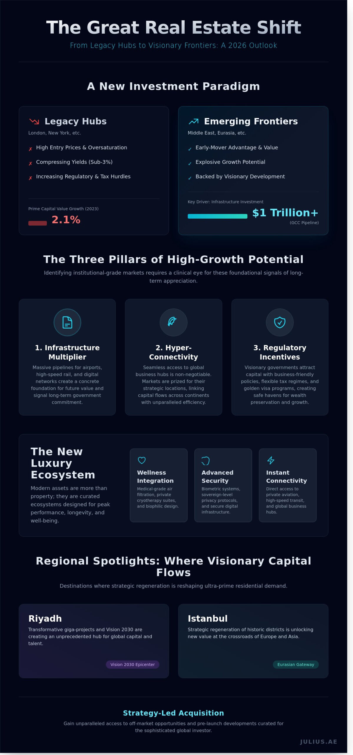 Emerging Luxury Real Estate Markets: A Strategic Investment Outlook for 2026 - Infographic
