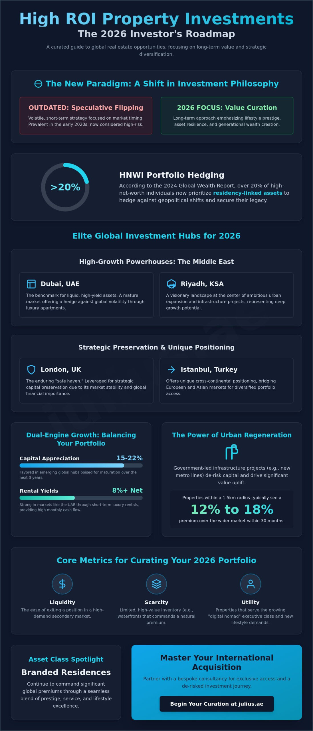 High ROI Property Investments 2026: A Global Vision for the Sophisticated Investor - Infographic